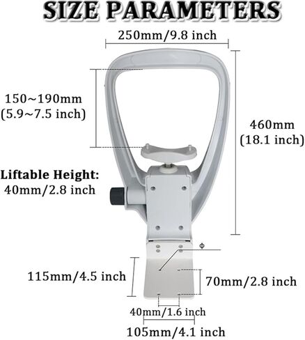 Forehead Support Optometry Accessories Optical Instrument Chin Rest Forehead Bracket Set for Auto Refractometer and Other Devices Chin Rest - Height Adjustment in Saudi Arabia