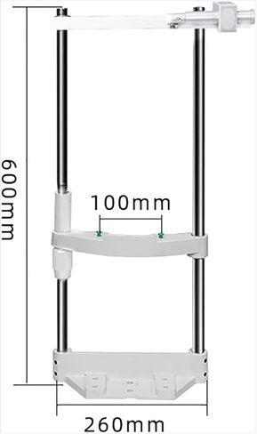 Vision Training Forehead Support, with Height Adjustment Knob Lifting Distance 0-95mm, Chin Forehead Support Optometry Accessories for Vision Care Centers, Optometry Training in Saudi Arabia
