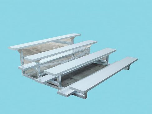 SSG 4 Row Low Rise Bleacher Standard/7.5'/Anodized Aluminum in Saudi Arabia
