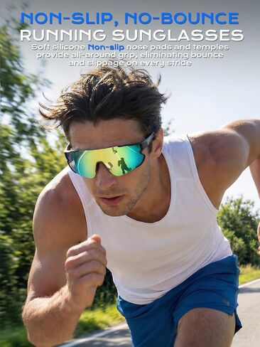 BangLong Sports Sunglasses for Women Men, UV400 Protection Cycling Sun Glasses for Running Baseball Fishing Driving in Saudi Arabia