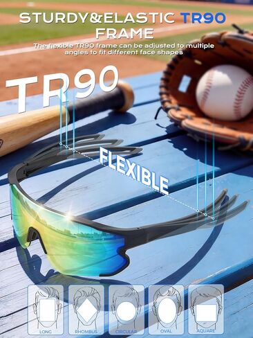 BangLong Sports Sunglasses for Women Men, UV400 Protection Cycling Sun Glasses for Running Baseball Fishing Driving in Saudi Arabia