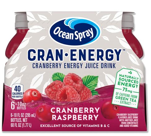 Ocean Spray Cran-Energy Cranberry Energy Juice Drink Raspberry - 4 CT in Saudi Arabia
