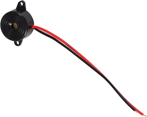 3 24V Piezo Electronic Buzzer Alarm Continuous Sound Cable Length 100mm in Saudi Arabia