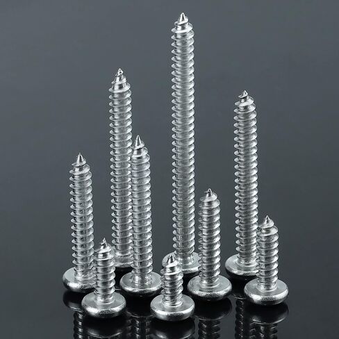 #10 x 1 Torx Pan Head Sheet Metal Screws, 304 Stainless Steel 18-8 Self Tapping Screws for Metal & Wood & Plastic, 50-Pack with Torx Bit in Saudi Arabia