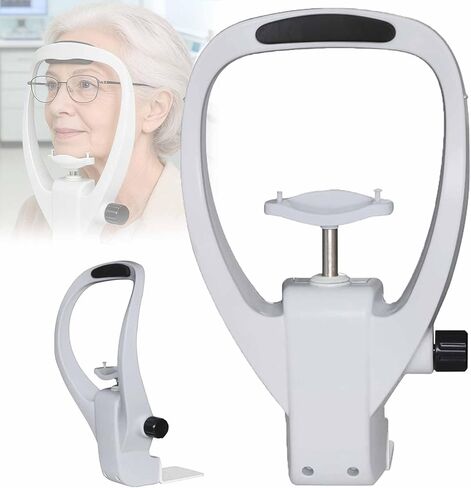 ERICAT Adjustable Lifting Forehead Bracket Equipment, Chin Rest Forehead Support Optometry Accessories with Adjustment Knob, Automatically Lifting Adjustment and Curved, for Eyeglass Stores in Saudi Arabia