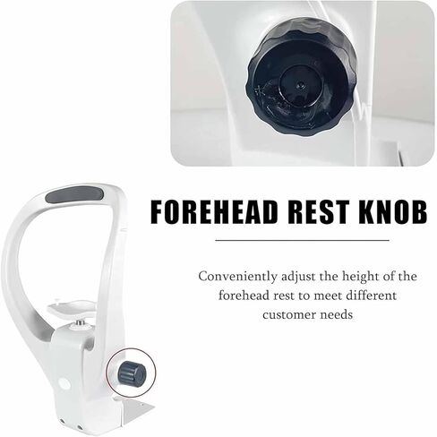 ERICAT Adjustable Lifting Forehead Bracket Equipment, Chin Rest Forehead Support Optometry Accessories with Adjustment Knob, Automatically Lifting Adjustment and Curved, for Eyeglass Stores in Saudi Arabia