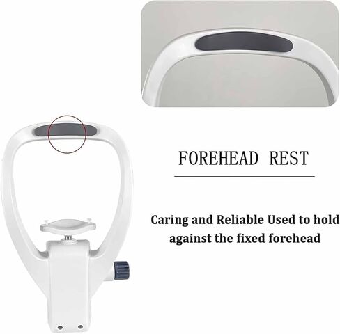 ERICAT Adjustable Lifting Forehead Bracket Equipment, Chin Rest Forehead Support Optometry Accessories with Adjustment Knob, Automatically Lifting Adjustment and Curved, for Eyeglass Stores in Saudi Arabia