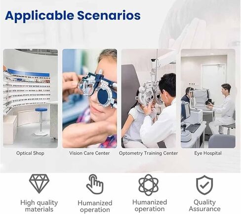 ERICAT Adjustable Lifting Forehead Bracket Equipment, Chin Rest Forehead Support Optometry Accessories with Adjustment Knob, Automatically Lifting Adjustment and Curved, for Eyeglass Stores in Saudi Arabia