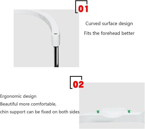 Optical Instrument Chin Rest, Vision Training Forehead Bracket with Adjustable Lifting Chin Bracket and 0-95Mm Distance Liftable, Rust-Proof and Durable for Vision Training Optical Shops in Kuwait