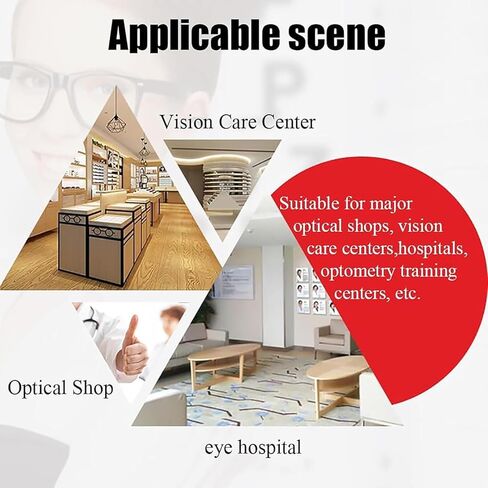 Optical Instrument Chin Rest, Vision Training Forehead Bracket with Adjustable Lifting Chin Bracket and 0-95Mm Distance Liftable, Rust-Proof and Durable for Vision Training Optical Shops in Kuwait