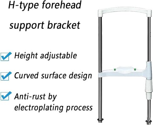 H-Type Optometry Chin Rest, Adjustable Vision Training Chin Support with Knob Control, 260-360mm Distance & 100mm Height Lift for Optical Instruments in Kuwait