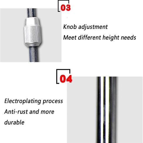 H-Type Optometry Chin Rest, Adjustable Vision Training Chin Support with Knob Control, 260-360mm Distance & 100mm Height Lift for Optical Instruments in Kuwait