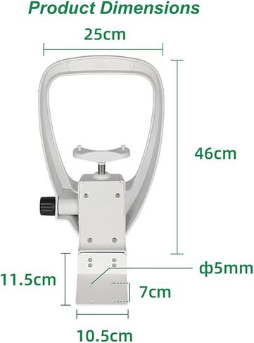 COYEUX Optometry Lifting Chin Bracket, Forehead Support Optometry Accessories, Forehead Support Spacing 15cm~19cm, Front Side Dimensions 46x25cm, for Eyeglasses Store in Saudi Arabia