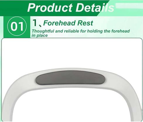 COYEUX Optometry Lifting Chin Bracket, Forehead Support Optometry Accessories, Forehead Support Spacing 15cm~19cm, Front Side Dimensions 46x25cm, for Eyeglasses Store in Saudi Arabia
