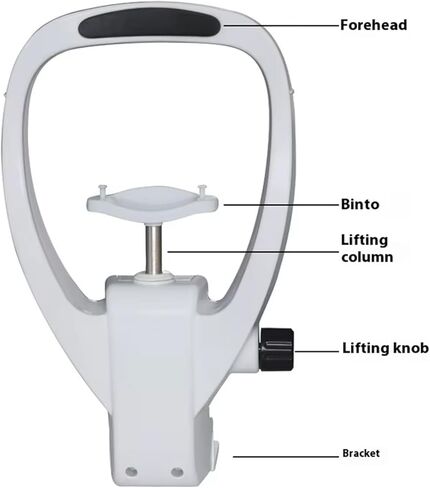 Optometry Lifting Chin Bracket, Vision Training Forehead Brackets with Lifting and Lowering Adjustment Knob, Curved Surface Design and 150Mm~190Mm Lifting Distance for Hospitals Ophthalmology in Kuwait