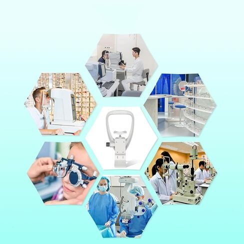 Optometry Lifting Chin Bracket, Vision Training Forehead Brackets with Lifting and Lowering Adjustment Knob, Curved Surface Design and 150Mm~190Mm Lifting Distance for Hospitals Ophthalmology in Kuwait