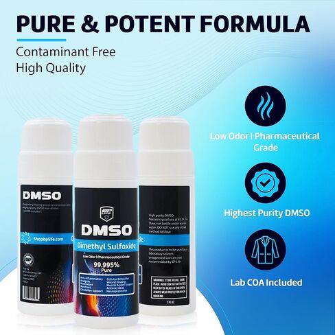DMSO 3oz. Pharma Grade, Non-Diluted, Low Odor, Dimethyl Sulfoxide - BP Life in Kuwait