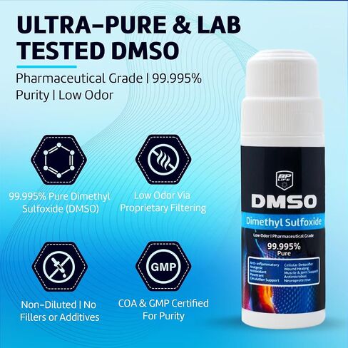 DMSO 3oz. Pharma Grade, Non-Diluted, Low Odor, Dimethyl Sulfoxide - BP Life in Kuwait