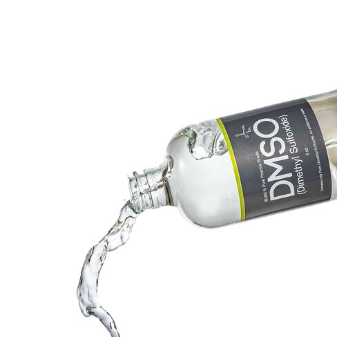 سائل DMSO نقي بنسبة 99.95% - زجاجة زجاجية سعة 8 أونصة مع بخاخ رذاذ - ثنائي ميثيل سلفوكسيد منخفض الرائحة وغير مخفف (عبوتان) in Kuwait