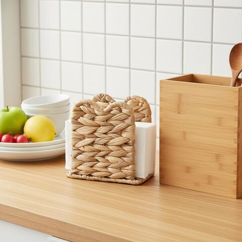 Hand Woven Napkin Holder Desktop Napkin Organizer For Kitchen, Dining Room, And Bathroom in Kuwait