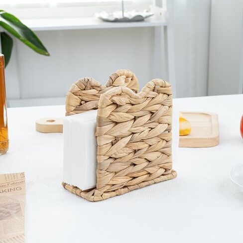 Hand Woven Napkin Holder Desktop Napkin Organizer For Kitchen, Dining Room, And Bathroom in Kuwait