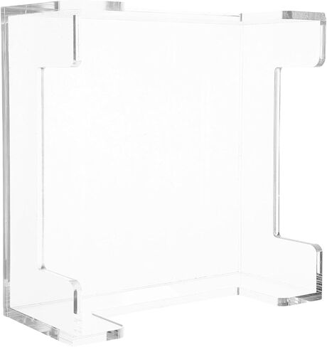 Yardwe Acrylic Paper Tissue Holder Square Napkin Dispenser with Four-sided Slot, Vertical Guest Towel Tray for Bathroom Kitchen Dining Table Use in Saudi Arabia