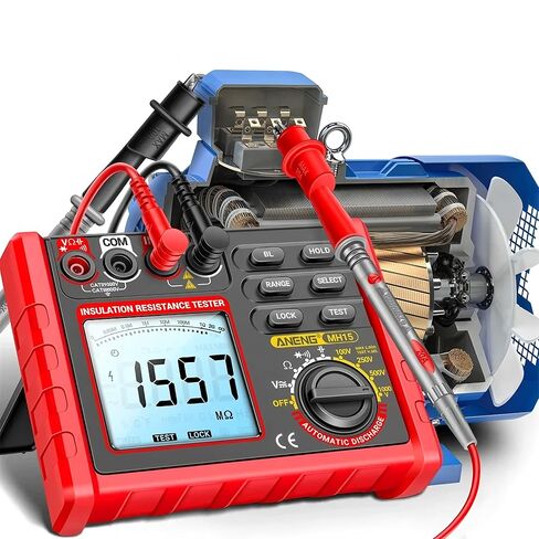 MH15 6000 عدد الرقمية مقياس المقاومة العزل متر المقاوم اختبار مكثف اختبار Megohmmeter أداة الجهد العالي in Kuwait