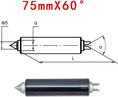 Inch Size Measuring Head 10pairs for Digital Screw Thread Micrometers F0200 60°55°Proofreade 25 50 75 100 125 200 175(60Proofreade75mm) in Saudi Arabia