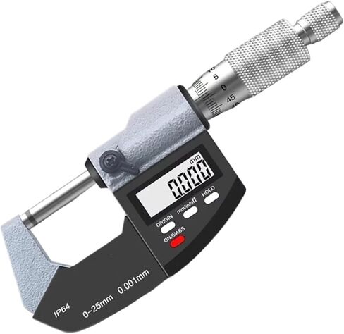 0.001mm Stainless Steel IP65 Micro Meters Micro Meters Outside Diameter Micrometer Micrometer Digital(75-100mm IP65) in Kuwait
