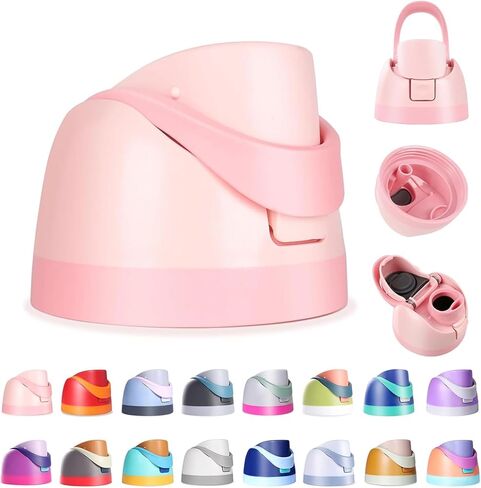Replacement Lid for Owala, Compatible with Owala Cup 16oz 24oz 32oz 40oz, One Button Water Bottle Top Lid Replacement Accessory, Leakproof, BPA-Free (Pink) in Saudi Arabia