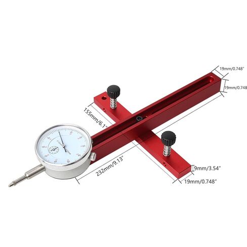 Digital Dial Indicator, Adjustable Length Table Saw Dial Aluminum Alloy Multifunctional Use Digital Table Saw for Table Saws, Band Saws in Saudi Arabia