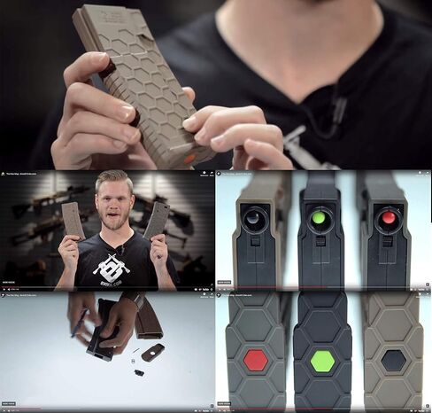 Evike Airsoft - EMG Helios Hexmag Airsoft Polymer 300rd FlashMag Mag لسلسلة M4-Style Airsoft AEGs (اللون: OD أخضر/مفرد) in Saudi Arabia