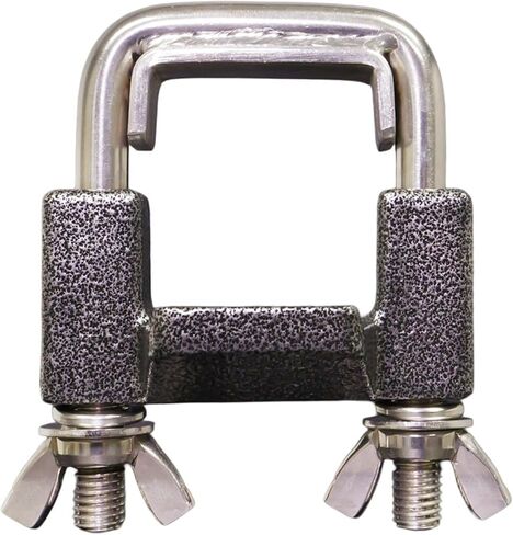 TRIMAX THC250 مشبك عالمي مضاد للخشخشة يناسب وصلة ربط 2-1/2 بوصة، فضي in Kuwait