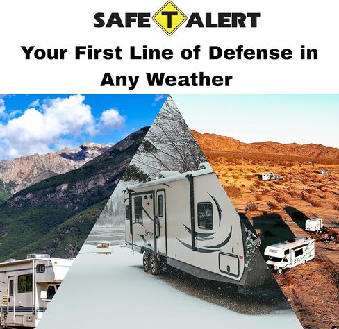 Safe T Alert - Mini Dual LP/CO Alarm - Flush Mount Black - 25-742-BL in Kuwait