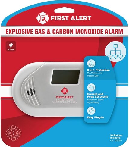 FIRST ALERT Combination Explosive Gas and Carbon Monoxide Alarm with Backlit Digital Display, GCO1CN in Saudi Arabia