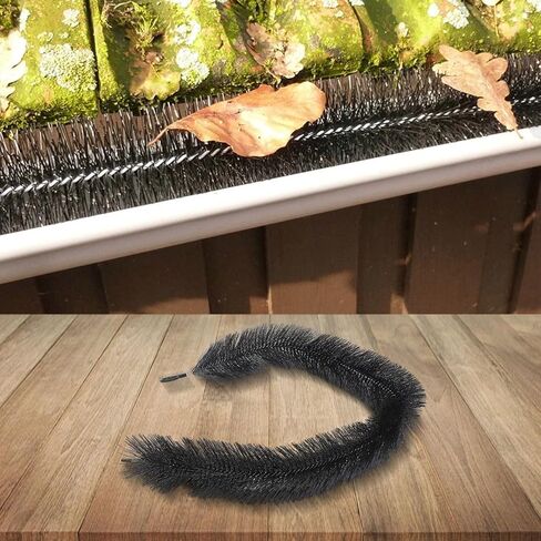 فرشاة مزراب 4 في 39 بوصة، واقي أوراق شديد التحمل مع قلب من الفولاذ المقاوم للصدأ، فلتر سقف من النايلون لحماية استنزاف حديقة المنزل in Kuwait