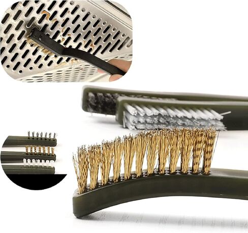 Steel/Nylon/Brass Wire Brush Rust Remover Small Brushes for Paint Stripper Wood Rustoleum Fabric Spray 3x Set Handy Steel/nylon / / / dirt Removal Brushes Small Parts Shankfor Drill in Saudi Arabia