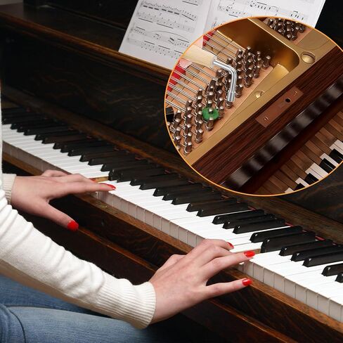 مفتاح ضبط القيثارة، 4 مم/0.15 بوصة مفتاح ربط القيثارة على شكل حرف L أداة ضبط Kantele لأدوات القيثارة الصغيرة (2) in Kuwait
