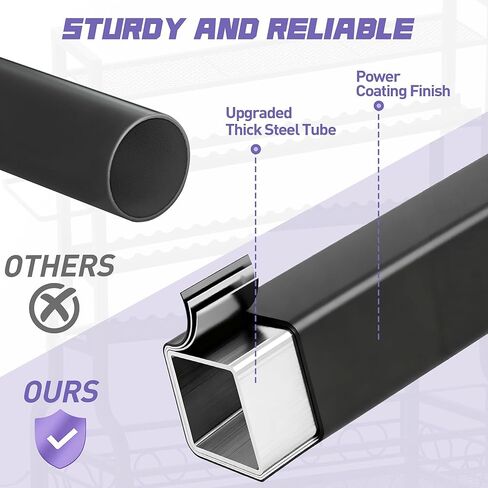 PARTPHONER Adjustable Dumbbell Rack, Weight Rack for Home Gym Storage, Home Gym Storage for Stores Dumbbells, Kettlebells and Yoga Mats, All in One Workout Storage Racks with Wheels and Hooks, Durable Powder Coated Steel in Kuwait