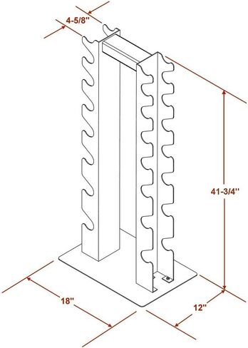 DF5200-8 زوج من حامل الدمبل العمودي من Deltech Fitness in Kuwait