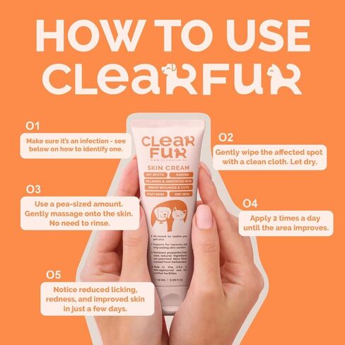 Hot Spot & Itch Relief Skin Cream for Dogs & Cats | Fast & Lasting Relief | Treats the Source | Natural Ingredients & Colloidal Silver | Vet-Recommended | Safe & Non-Toxic | Made in USA (2oz) in Kuwait