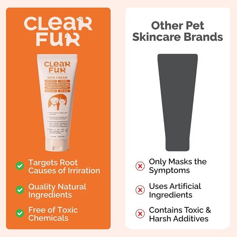 Hot Spot & Itch Relief Skin Cream for Dogs & Cats | Fast & Lasting Relief | Treats the Source | Natural Ingredients & Colloidal Silver | Vet-Recommended | Safe & Non-Toxic | Made in USA (2oz) in Kuwait