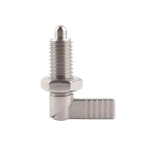 Coarse Thread M10 M12 Stainless Steel/Carbon Steel Indexing Plungers QX227 Spring Plunger Lever Type with Locking Nuts 1Pcs(QX227-BK,M12) in Kuwait