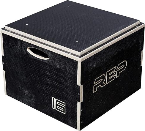 Stackable Wood Plyometric Box for Jump Training, Fitness and Conditioning (16 inch) in Saudi Arabia