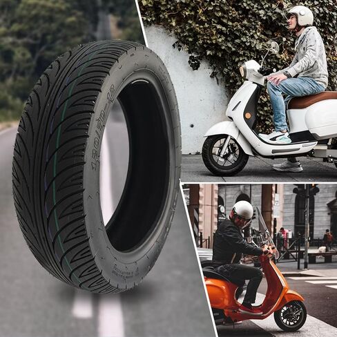 120/70-12 Scooter Tubeless Tire 12 inch Tire Front or Rear Thickened Anti-Skid in Saudi Arabia