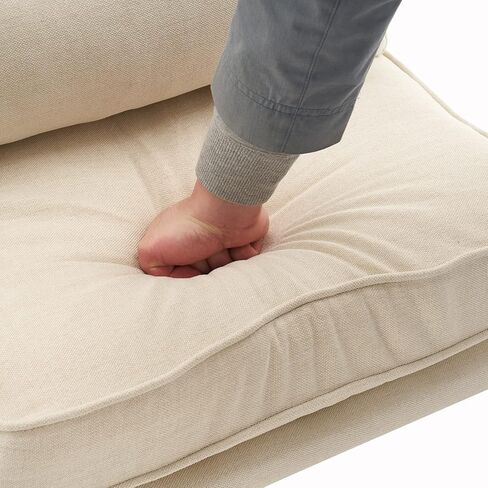 Oak Armrest Oak Upholstered Single Lounge Chair Indoor Lounge Chair Off-White in Saudi Arabia