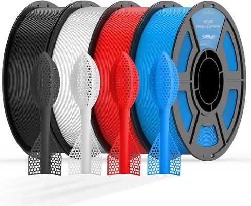 iSANMATE خيوط TPU 1.75 مم 95A أسود، 1 كجم/2.2 رطل TPU خيوط طابعة ثلاثية الأبعاد مرنة عالية السرعة لطابعات FDM ثلاثية الأبعاد، دقة الأبعاد +/- 0.03 مم، 50-200 مم/ثانية in Kuwait