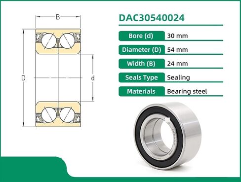 DAC30540024 30X54X24 ZWBE-029 DE0681CS18 Wheel Bearing HUB Bearings Angular Contact Ball 1Pcs in Kuwait