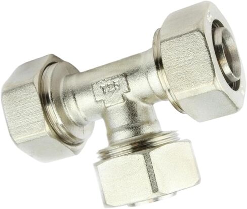 M8010 Air Compressor Tee fitting - for RapidAir MaxLINE Compressed airpipe system connection - Compressed Air Piping 1/2" Tee - 175 PSI Working Pressure Double O'Ring Seal - Air Compressor Parts in Saudi Arabia