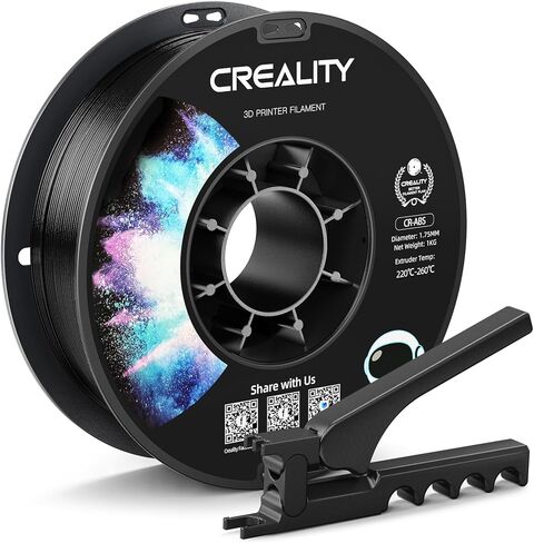 Creality TPU Filament 1.75mm Black 1KG, 95A Flexible Soft 3D Printer Filament, 1KG Spool (2.2 lbs), Fit Most FDM Printers in Saudi Arabia
